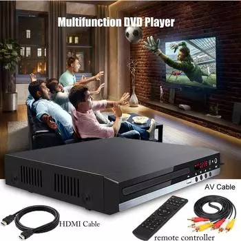 Callaa Новый HD DVD 229 Видеоплеер Домашний DVD-плеер Мультимедиа Цифровое ТВ USB DVD-видео/DVD+CD Аудио/VCD/SVCD JEPG/MP3/WMA/Дисковая система домашнего кинотеатра US
