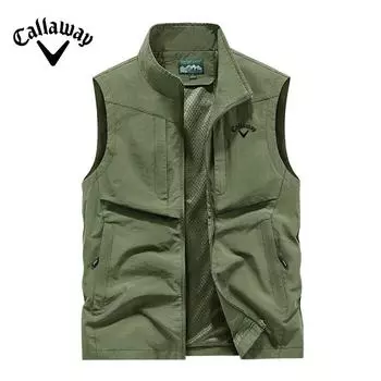 Callaway 2025 Новая весна и осень мужской многофункциональный жилет молодежный отдых на природе спортивный топ мужской наплечный ремень пряжка мужской стиль M