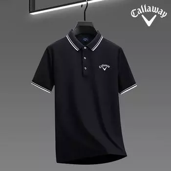 Callaway 2025 Summer Men s New Embroidered Pure Cotton Loose Business Casual Comfortable Moisture Wicking and Sweat Wicking Polo Shirt S