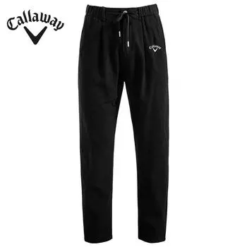 Callaway 2025 Весна/Лето Вышитые Новые Мужские Повседневные Брюки Из Хлопка и Конопли Дышащие Брюки Универсальные Брюки Для Мужчин S