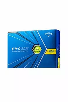 Callaway ERC Soft YLW 2021 Triple Track Golf Balls, 1 Dozen (Pack of 12), 3 Pieces, Yellow