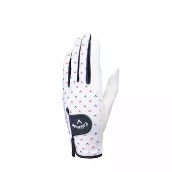 Callaway Gloves CHEV DUAL WMS WHT 19 23 (19cm for both hands) White Ladies