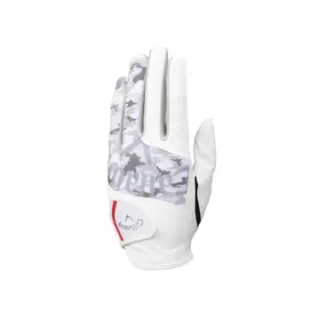 Callaway Gloves GRAPHIC LH WHT/GRY 23 23 (23cm Left-handed [Right-handed]) White/Gray Men s
