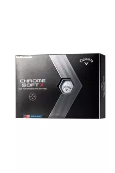 Callaway Golf Ball CHROME SOFT X 2022 1 Dozen 4 Piece Construction White (12 Pieces)