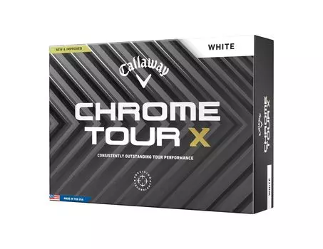 Callaway Golf Ball CHROME TOUR X 24 1 Dozen 4 Piece Construction White (12 Pieces)