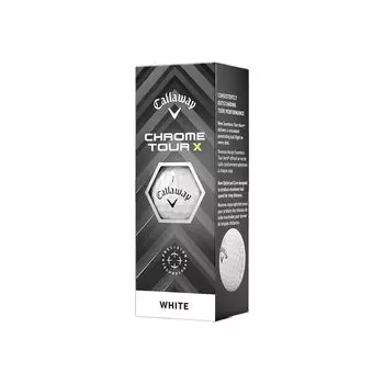 CALLAWAY Golf Ball CHROME TOUR X Ball White 3 Pieces BL CG CHROME TOUR X 24 3B PK