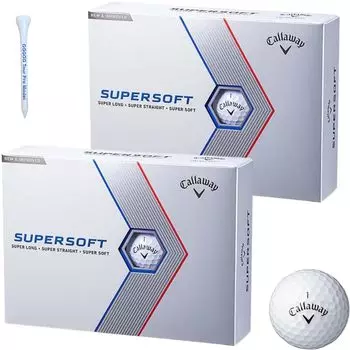 Callaway Golf Ball Super Soft Ball Callaway SUPERSOFT Ball White WHITE White 2023 2 Dozen 24 Balls