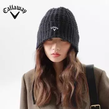 Callaway Кепка для гольфа, нейтральная, осенне-зимняя, минималистичная, эластичная, вязаная, новая модная шапка one size