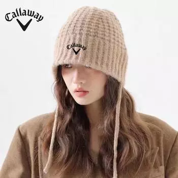 Callaway Кепка для гольфа, нейтральная, осенне-зимняя, минималистичная, эластичная, вязаная, новая модная шапка one size
