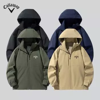 Callaway Куртка штурмовика для мужчин на весну и осень, ветрозащитная и дышащая верхняя одежда с капюшоном, высококачественная мужская куртка M