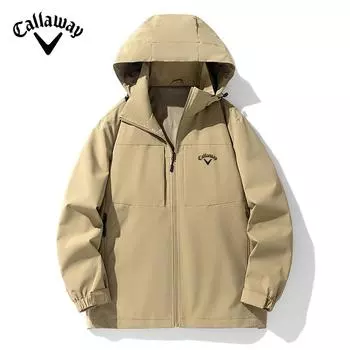 Callaway Куртка штурмовика для мужчин на весну и осень, ветрозащитная и дышащая верхняя одежда с капюшоном, высококачественная мужская куртка M