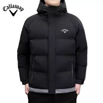 Callaway Новая зимняя хлопковая куртка с капюшоном Мужская хлопковая куртка Толстая и теплая куртка с капюшоном M