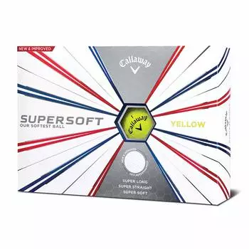 Callaway Supersoft 2019 Golf Balls Ball (Supersoft, Yellow) - (12 Pack)