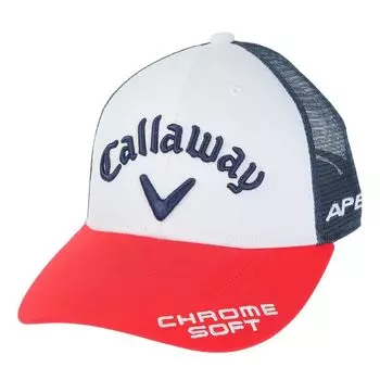Callaway Tour A Mesh Cap Golf FR Men s (JM) - Hat, 23SS_1034, White/Red/Navy,
