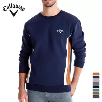 Callaway вышитая осенняя новинка мужская толстовка с длинными рукавами в стиле пэчворк мужская повседневная облегающая спортивная кофта с круглым вырезом S
