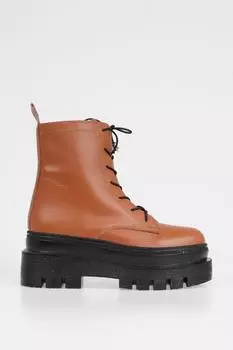 Callizio/женские ботильоны из веганской кожи на шнуровке и на молнии, модная удобная зимняя обувь ручной работы на платформе с подошвой