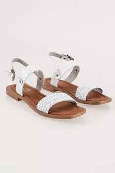 Callizio/женские сандалии из натуральной кожи с ремешком с пряжкой, удобная повседневная летняя обувь на плоской подошве для женщин, ручная работа