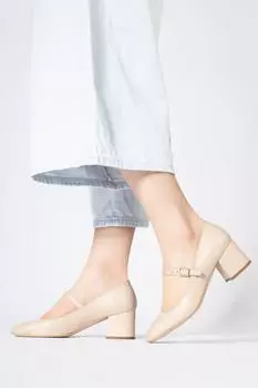 Callizio, женские туфли-лодочки из натуральной кожи, женская обувь на среднем каблуке, повседневная женская обувь, размер 4, женская обувь ручной работы на квадратном каблуке 2 дюйма с тупым носком