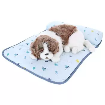 Calulu Cool Bed with Pillow for Small Dogs and Medium Dogs Pet Pet Cool to the Cool Bed, Washable, Washable, Supplies, Dog, Cat, Futon, Cushion, синий