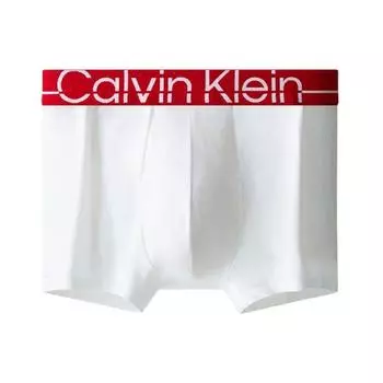 Calvin Klein 4D Support Series Logo Жаккардовые трусы-боксеры Мужское нижнее белье Белые NB3031-100 XL
