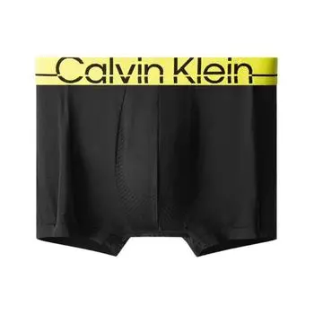 Calvin Klein 4D Support Series SS22 Красочные Логотипы Жаккардовые Боксеры Трусы Мужское нижнее белье Черный Желтый NB3159-0Y9 L
