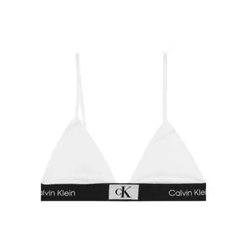 Calvin Klein Беспроводной бюстгальтер с треугольными чашками Женское нижнее белье Белый QF7217-110 M
