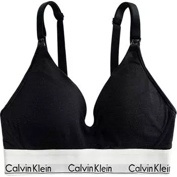 Calvin Klein Беспроводной треугольный чашечка минималистский удобный бюстгальтер женское нижнее белье Starry-Black QF6218-001 S