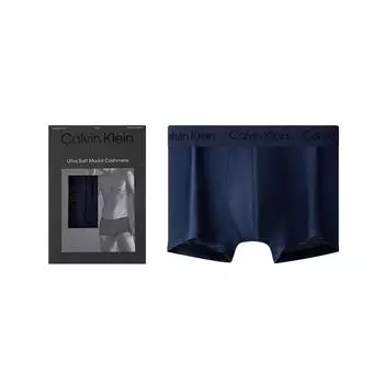 Calvin Klein Black Label Series удобные мягкие кашемировые дышащие трусы-боксеры с защитой от натирания мужские трусы темно-синего цвета NB3327VN7 M
