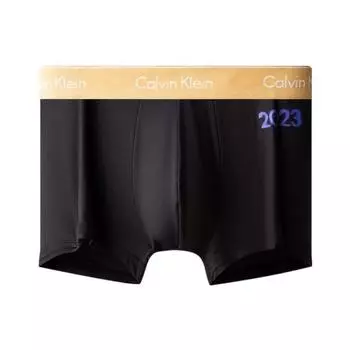 Calvin Klein Боксеры-трусы с буквенным логотипом и поясом, мужское нижнее белье, черное NB3578-BAE S
