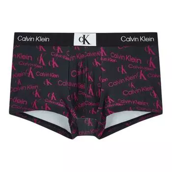 Calvin Klein Боксеры-трусы с логотипом и низкой талией, мужское нижнее белье, темно-синего и розового цветов NB3406-O20 M