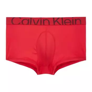Calvin Klein Боксеры-трусы с заниженной талией и буквенным принтом, мужское нижнее белье, малиновое, NB3656-XAT S