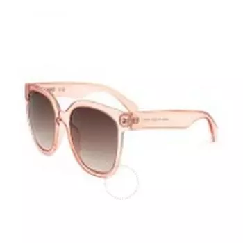 Calvin Klein Broiwn Квадратные женские солнцезащитные очки с градиентом CK22553S 674 55