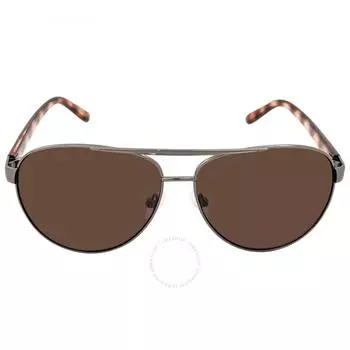 Calvin Klein Brown Pilot Ladies Sunglasses CK19321S 008 61