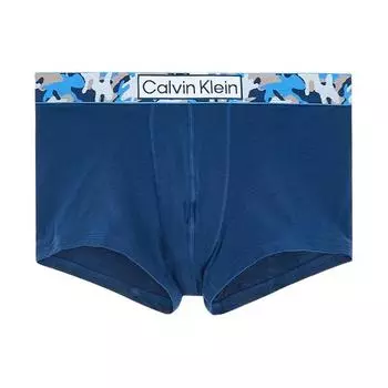 Calvin Klein Буквенный жаккардовый дышащий боксеры трусы мужские нижнее белье синий NB3140C5F