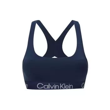 Calvin Klein Бюстгальтер с буквенным принтом Женское нижнее белье Темно-синий QF6692AD-VN7 S