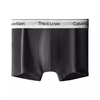 Calvin Klein CK/ SS22 Logo жаккардовые трусы-боксеры мужские нижнее белье темно-серые NB3182-5DG M