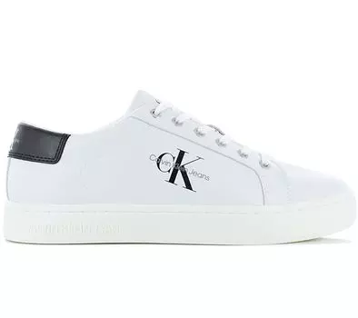 Calvin Klein Classic Cup Low Laceup - Мужские кроссовки белые YM0YM00491-YAF ORIGINAL EU 45 UK 11 белый