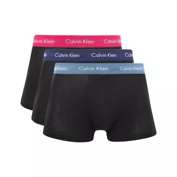 Calvin Klein Дышащие трусы-боксеры с логотипом на поясе, 3 пары, мужское нижнее белье, многоцветное, U2664-9HC XL