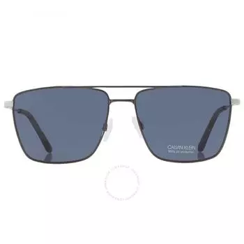 Calvin Klein Grey Navigator Unisex Sunglasses CK21116S 008 58