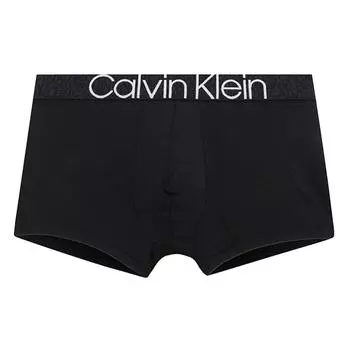 Calvin Klein Экологичные, привлекающие внимание, боксеры-трусы с логотипом, мужское нижнее белье, черное, NB2682-UB1 XL