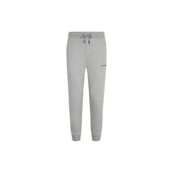 Calvin Klein Классические спортивные штаны с завязками на талии и манжетами с логотипом, мужские низы, серые J319922-P2D M