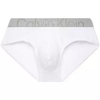 Calvin Klein Классические жаккардовые хлопковые трусы мужские нижнее белье белые NB3298-100 M