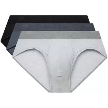 Calvin Klein Круглый жаккард гладкие дышащие облегающие трусы 3 шт. в упаковке мужское нижнее белье NP2487O S