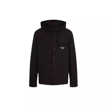 Calvin Klein Куртка с капюшоном и принтом букв Мужские куртки Черные J322530-BEH L