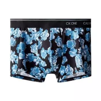 Calvin Klein Легкие дышащие облегающие трусы-боксеры с логотипом, мужское нижнее белье синего цвета NB2225-4ZU S