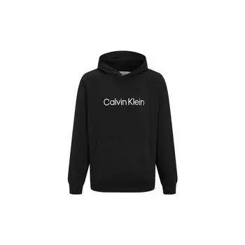 Calvin Klein Minimalist Logo Print Hoodie Men Tops Black 40HM231-BAE