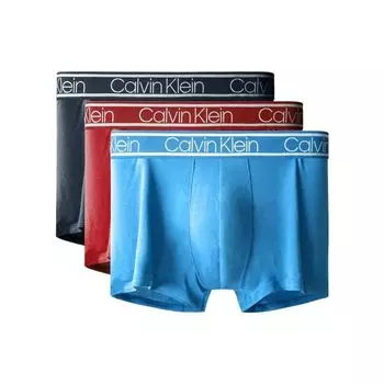 Calvin Klein Минималистичные трусы-боксеры с логотипом на талии, 3 пары, мужское нижнее белье NP2261O-0I7 M