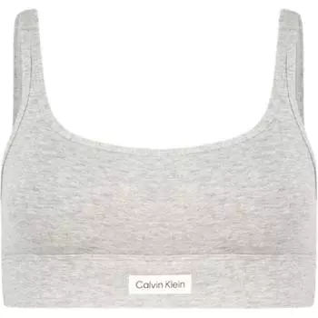 Calvin Klein Минималистичный удобный бюстгальтер Женское нижнее белье Светло-серый QP3127O-P74 S