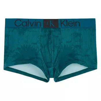 Calvin Klein Модные простые трусы-боксеры с низкой талией, мужское нижнее белье, зеленый цвет NB3737-P5T L