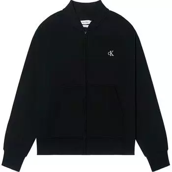 Calvin Klein Однотонная мужская толстовка с длинным рукавом и воротником-бейсболкой, черная 81JP239-002 S